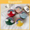 Shoulder Rainbow Fashion Bag Cartoon Kids Purse With Breathable Fabric Use Daily