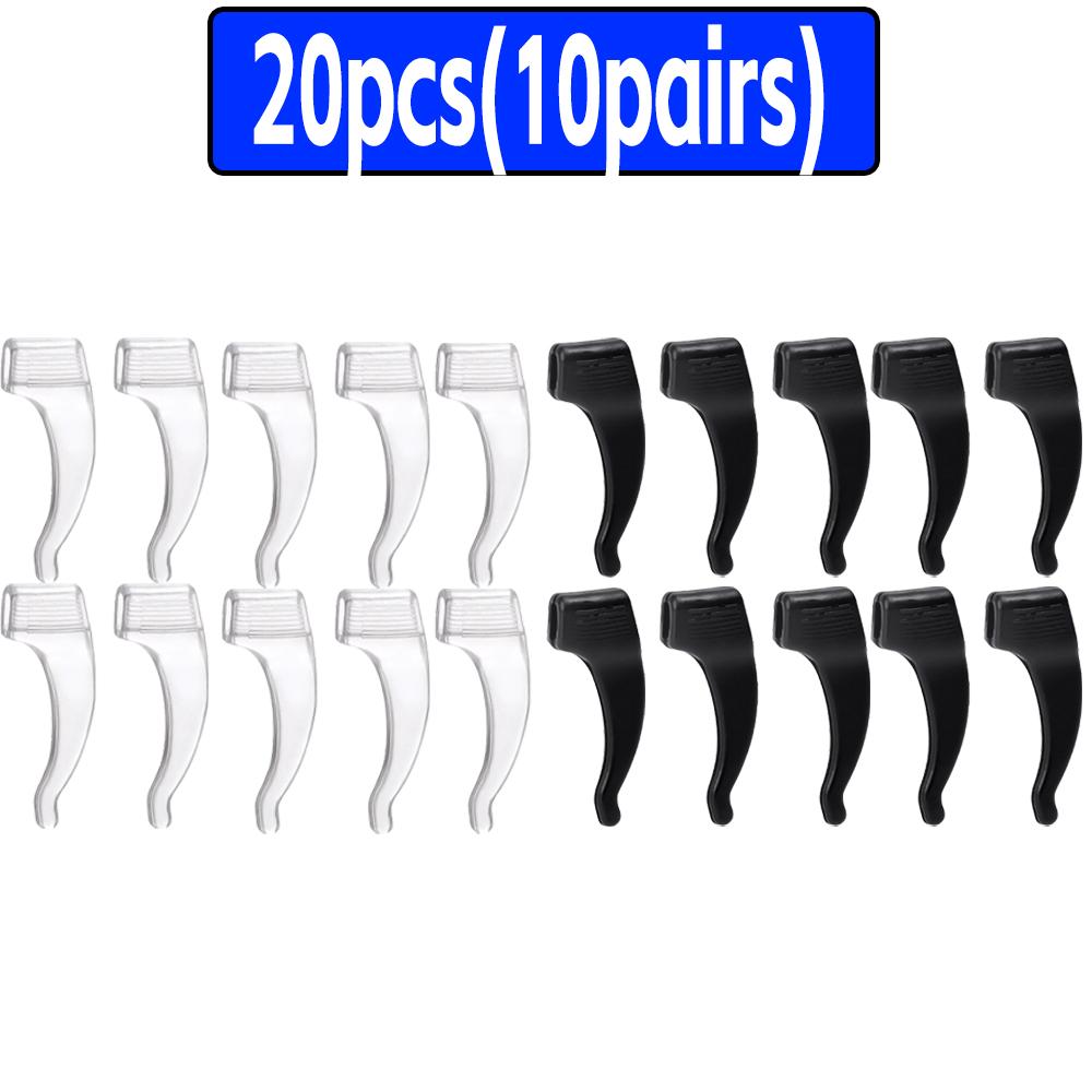

20-200 шт. Противоскользящие заушники для очков, дужки для очков, заушные крючки, стопоры, кронштейны, застежки, аксессуары, наконечники дужек, держатель для очков