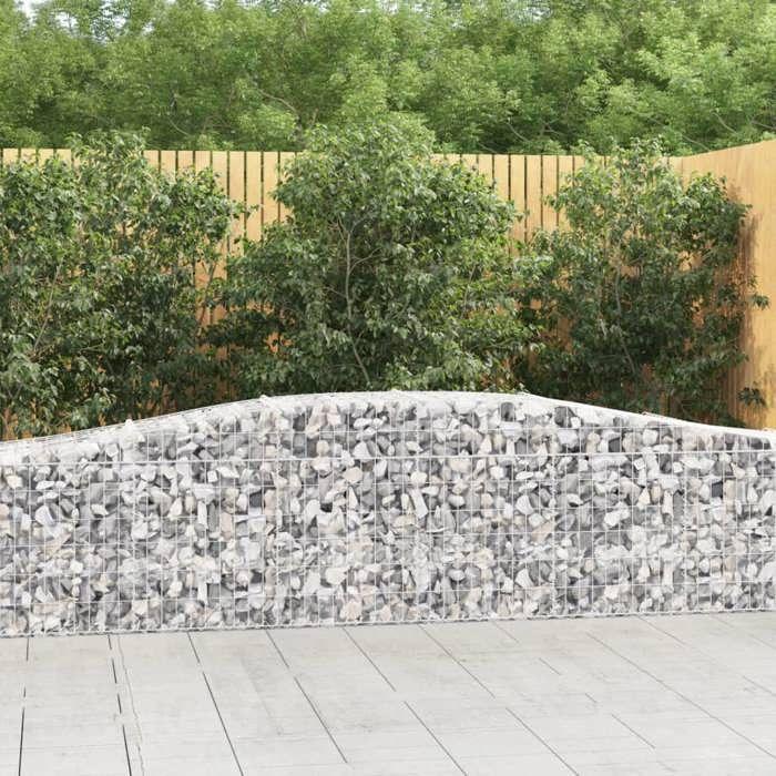 VidaXL 4x Arched Gabion Baskets Arched Gabion Cages Gabion Walls Garden Fences Terrace Outdoor 3145945