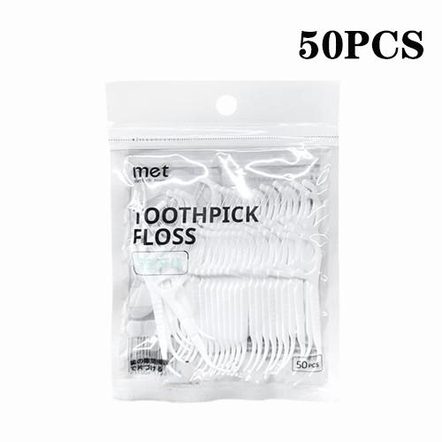 

20PCS Mecha Wind Mirror Portable Floss Box Auto Pop Up 10pcs Mini Transparent Floss Stick Storage Box Oral Care Floss Organiser