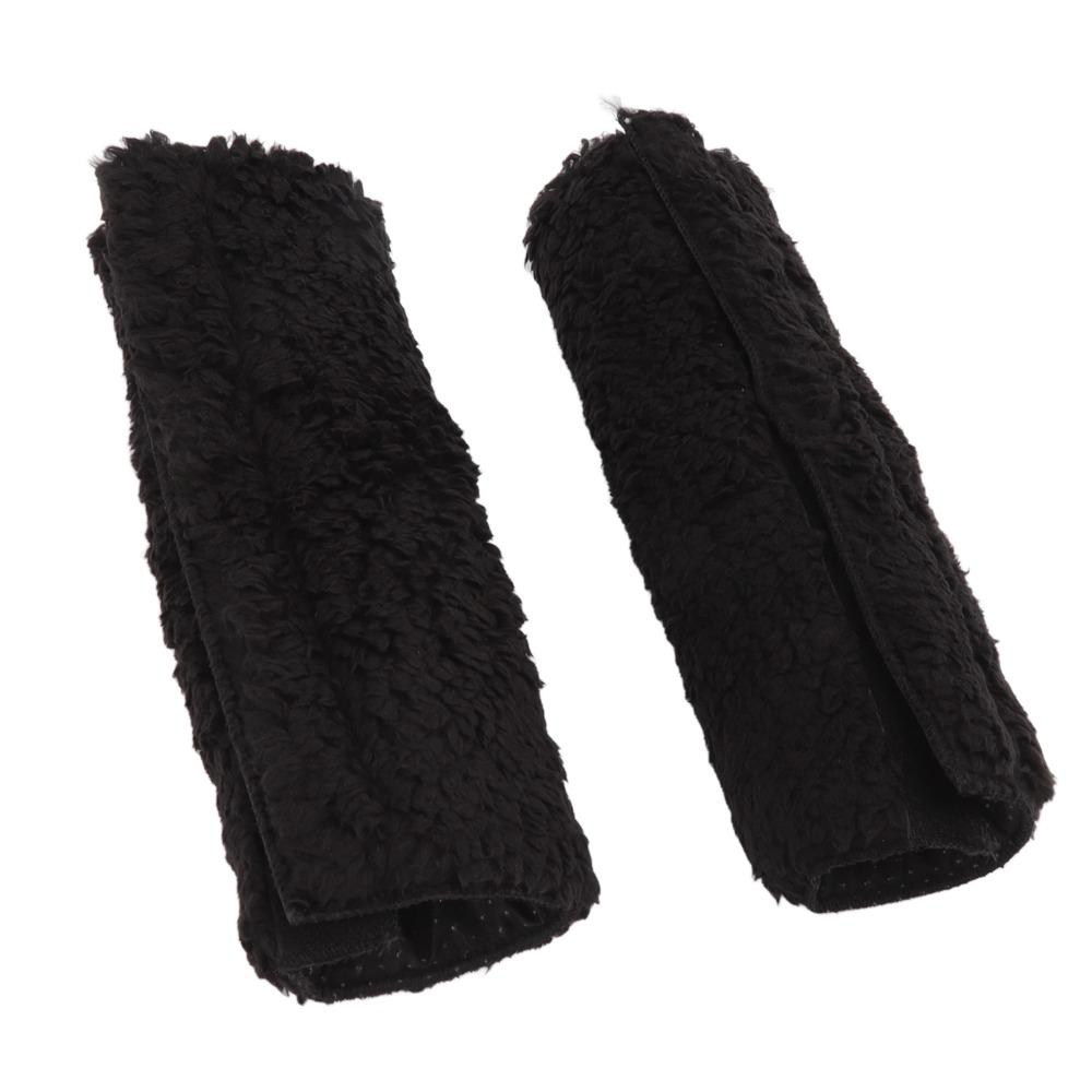 2Pcs Easy Install Sherpa Armrest Cover Thickened Non-Slip Wheelchair Accessory Warm Chair Cover Wheelchair