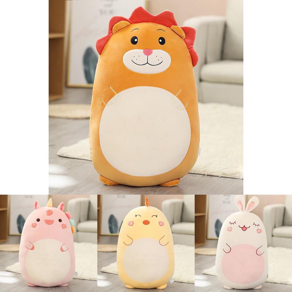 Soft And Adorable Animal Plush Toy Pillow For Children's Gift Dinosaur/lion 17.1in-31.5in
