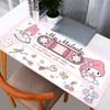 My Melody Mouse Pads Computer Laptop Big durable Keyboard Mouse Mat Anime Mousepad Keyboards Gamers Decoracion Desk Mat