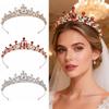 Atmosphere Bridal Tiara High-end Wedding Crown Adult Ceremony Quenn Crown  Bride Headdress