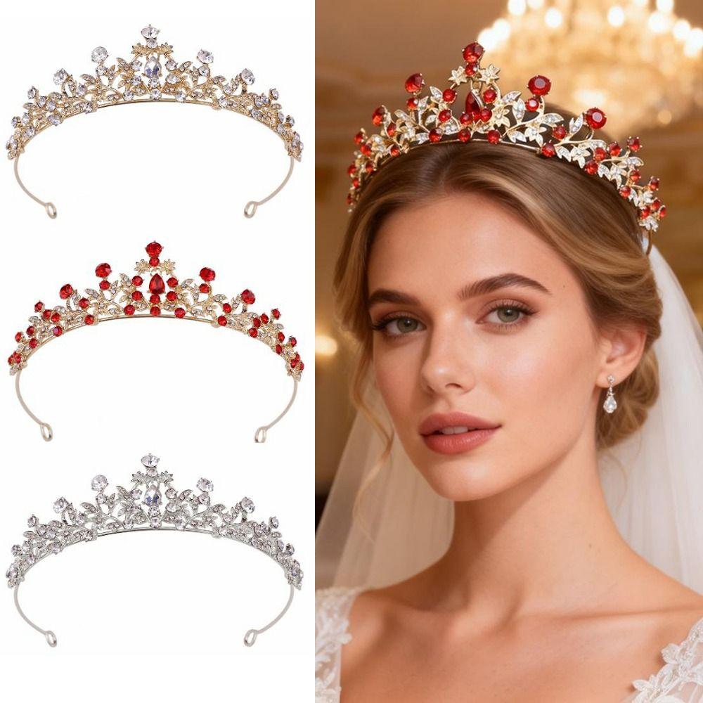 Rhinestone Crystal Crown High-end Princess Tiaras Gift Crown Bridal Tiara  Wedding Ceremony