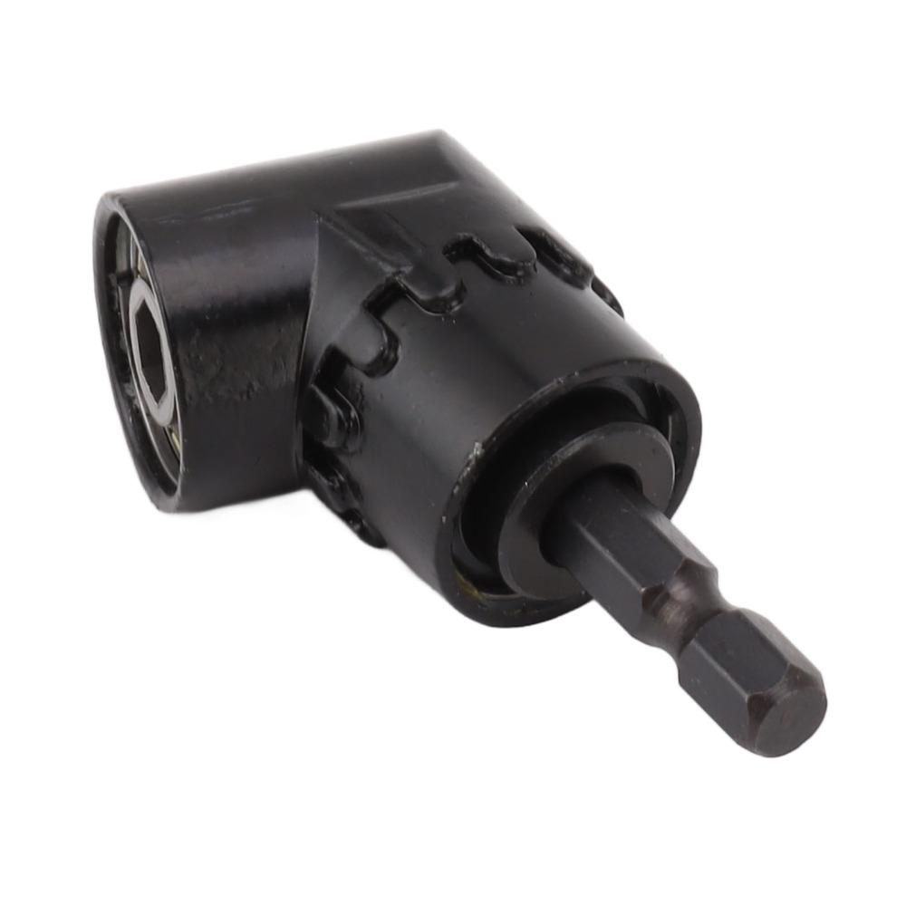 Black Right Angle Drill Adapter Multifunction Power Screwdriver Adapter Home Improvement