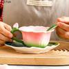 European Creative Flower Mug Couples Afternoon Tea Ceramic Coffee Cup Set Office Kungfu Tea Set Home Drinking Set Friend Gift