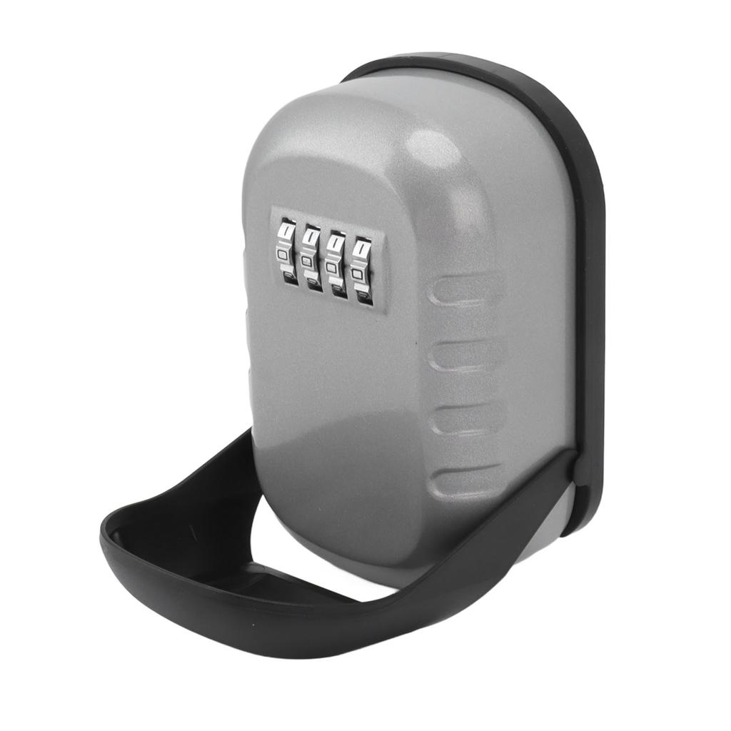 Bezpečnostní schránka na klíče s zámkem, vodotěsná, pro montáž na stěnu, s číselným zámkem, úložná krabička na klíč od domu, barva Flash Silver