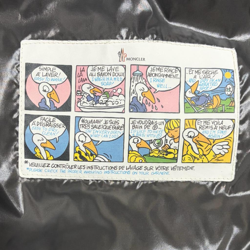 Used MONCLER MAYADown Jacket Shiny Black Nylon Mens