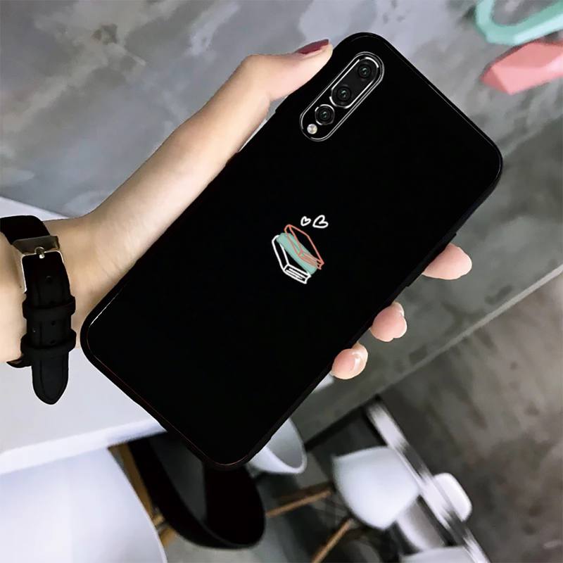 Simple Phone Case For Huawei G7 G8 P7 P8 P9 P10 P20 P30 Lite Mini Pro P Smart Plus Cove Fundas