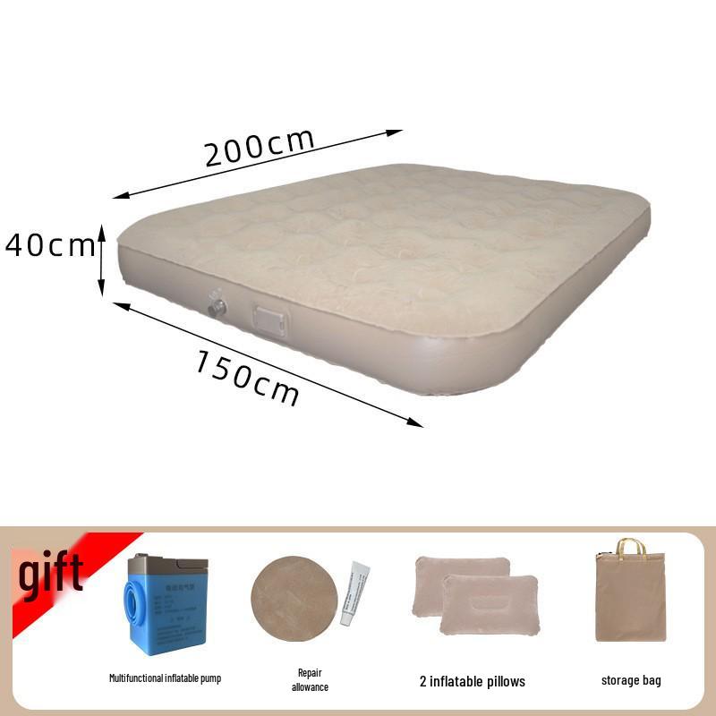 Portable Inflatable Camping Mattress - Folding Air Cushion Bed for Tent & Home Use