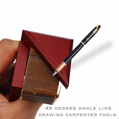 CarAngels Center Gauge, Center Square, 45 Square, Right Angle & 45 Degree Ruler, Center Finder, Carpenter's Marking Tool