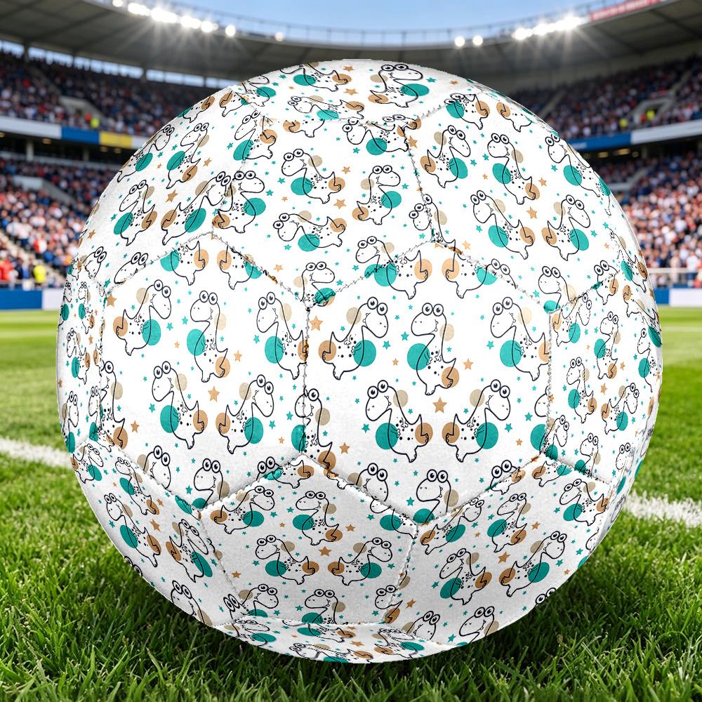 1PC Dinosaur Party Soccer Ball Size 5 Football Machine Sewn Indoor/Outdoor Universal Football Gift W33
