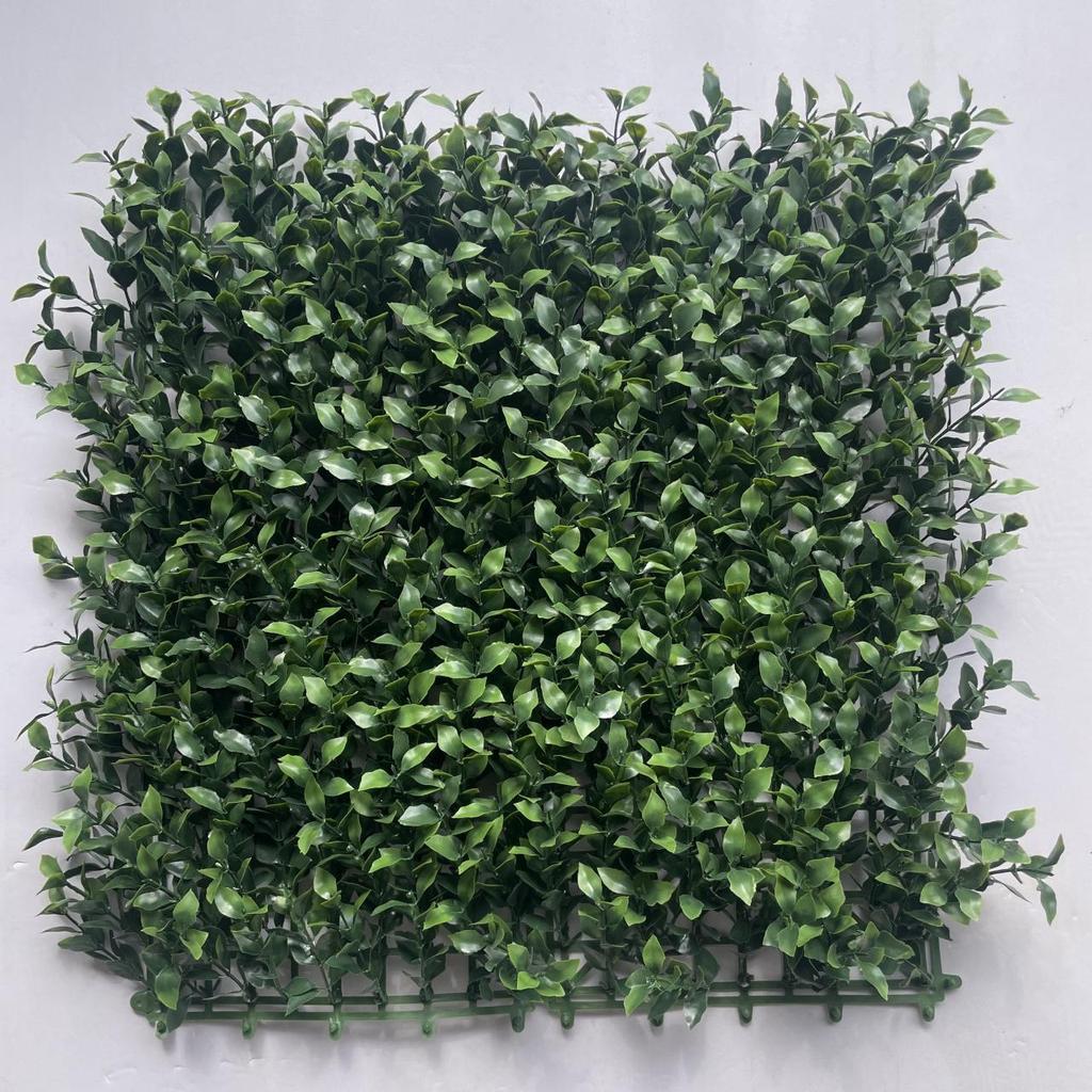 50×50cm Artificial Green Plant Wall - Plastic Vertical Garden, Fake Flower Wall, Synthetic Turf Background