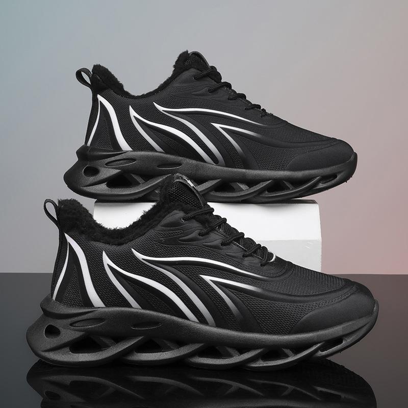 

Мужская обувь осень и зима новая бархатная модная спортивная обувь повседневная обувь для бега универсальная модная обувь спортивная обувь 46 чёрный