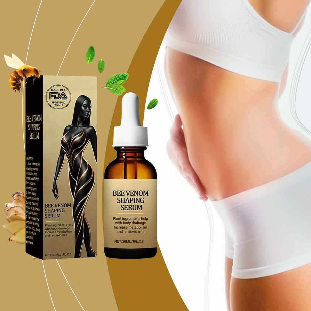 Bee Slimming Oil, Advanced Bee, Bee Firming Oil, Bee Lymphatic Drainage & Slimming Oil, For Men And Women (30ml)