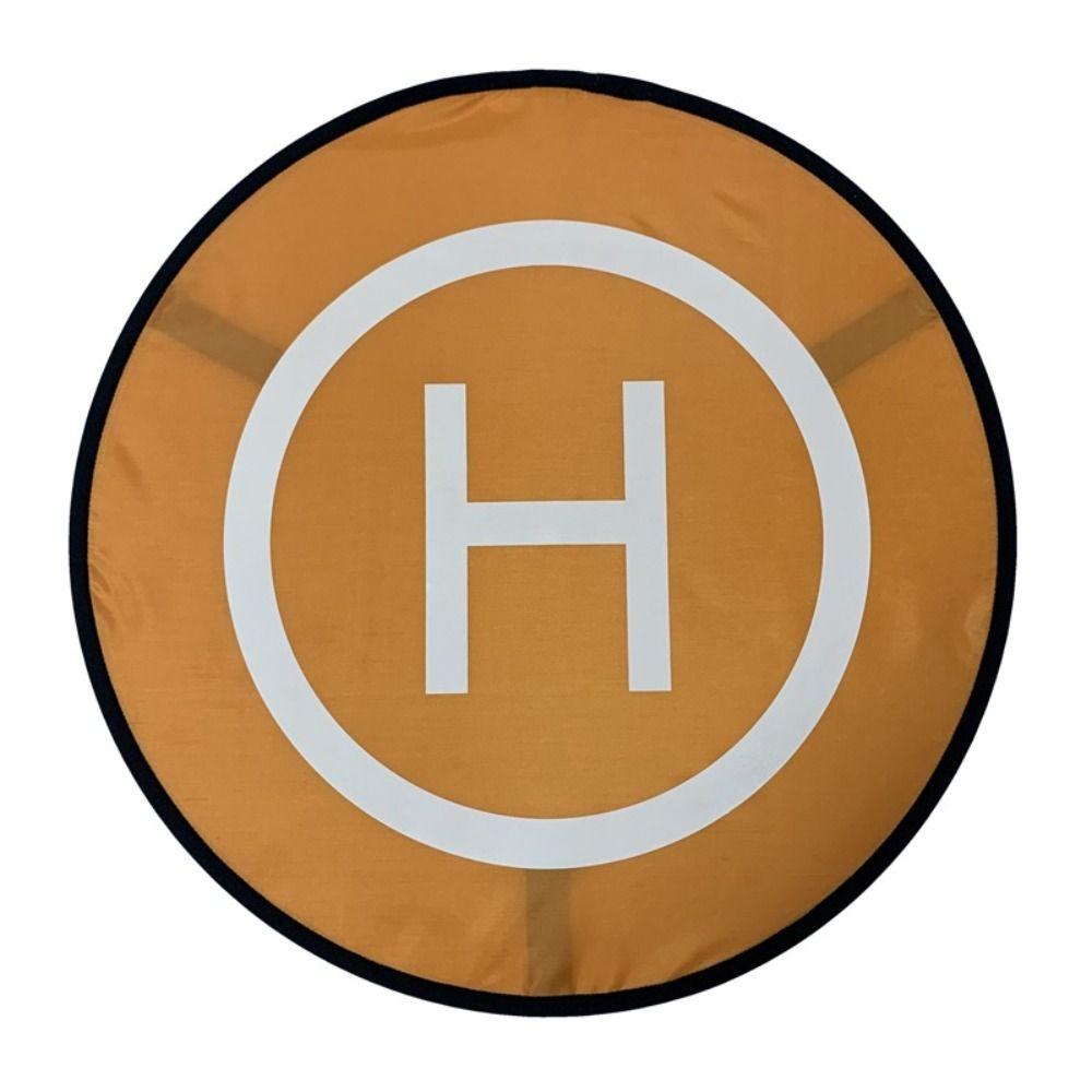 

55см/75см Квадрокоптер Парковочный фартук Универсальный складной посадочный коврик Посадочные площадки для дронов Вертолет Orange-55-Style A