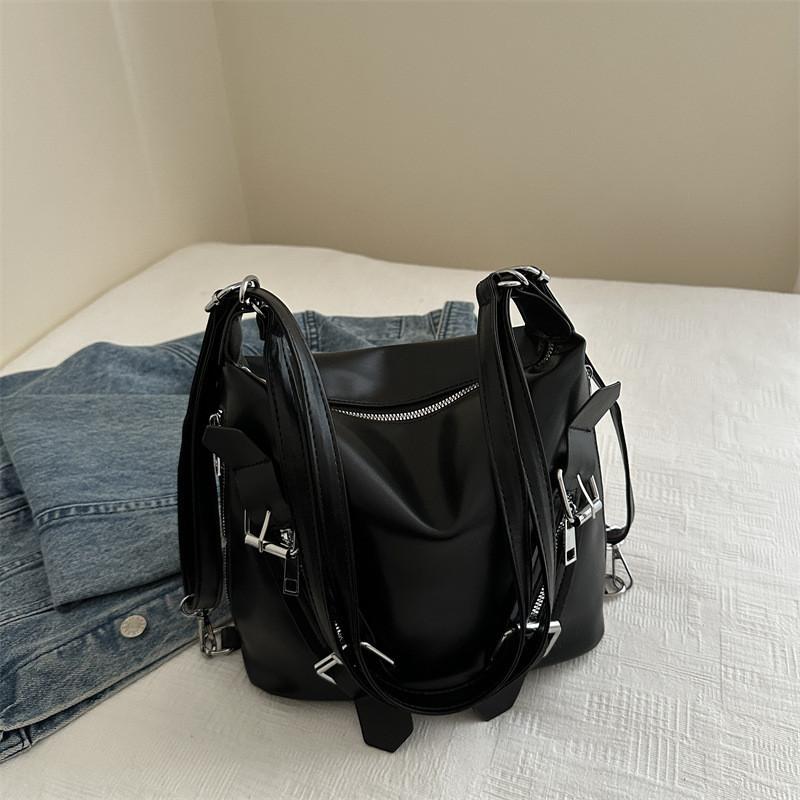 Trendy 2024 Fashion Pu Shoulder Bag For Women With Spacious Interior And Phone Pocket чёрный