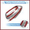 for GMC Envoy 2002-2009 for Buick Rainier 2004-2007 Driver Passenger Side Mirror Covers Cap Overlay Rearview Mirror Guard Covers Silver Tone 1 Pair