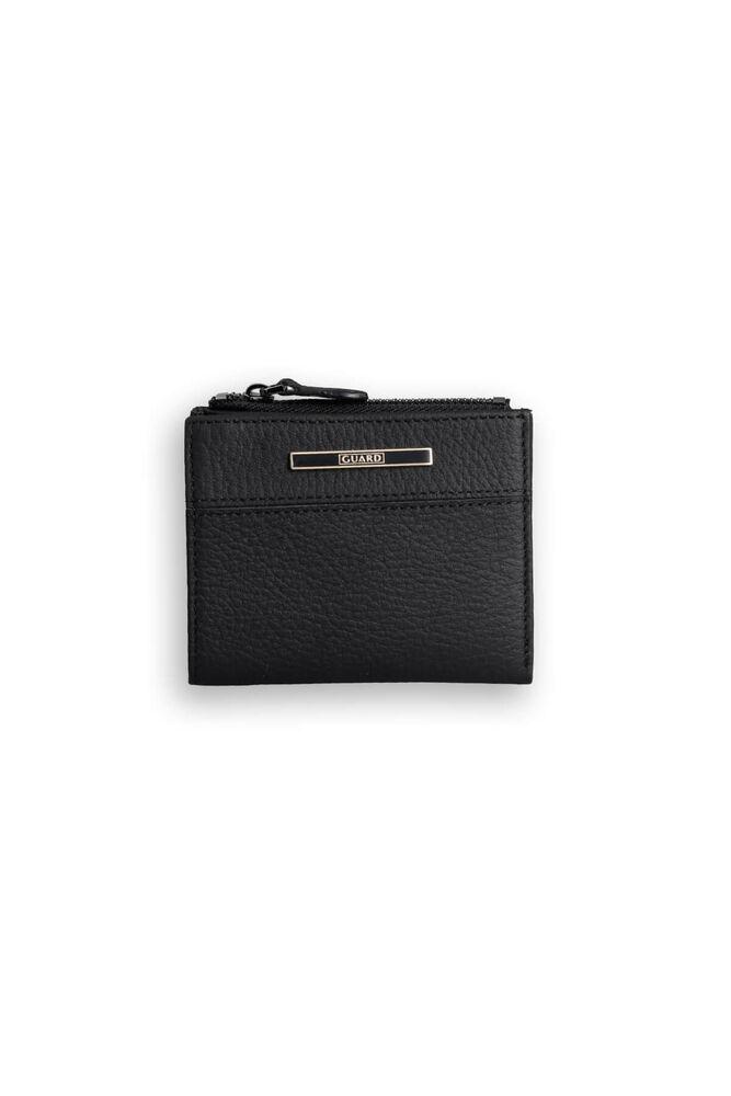 

Guard Small Size Black Genuine Leather Women s Wallet with Coins