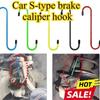 4-1Pcs Car Caliper S Shape Hanger Hooks Suspension Disc Service Brake Caliper Hanger for Brake Bearing Axle Suspension Work