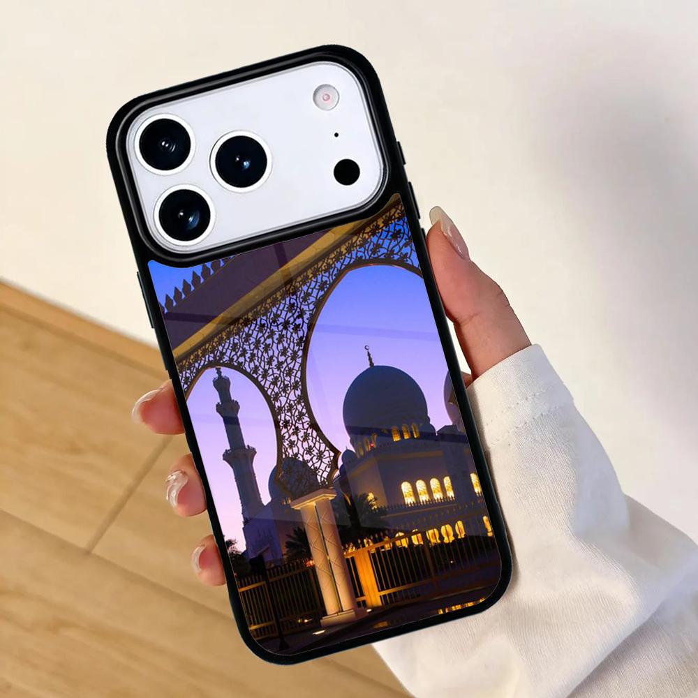 Arabic Muslim mosque building SOFT Mobile Phone Case for IPhone 17 AIR 16pro Max 15 14 13 12 11 Bumper Cover