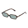 Rectangular Sunglasses With Sculpted Temples Women Sunglasses Tortoiseshell SMU11ZEVAUC051