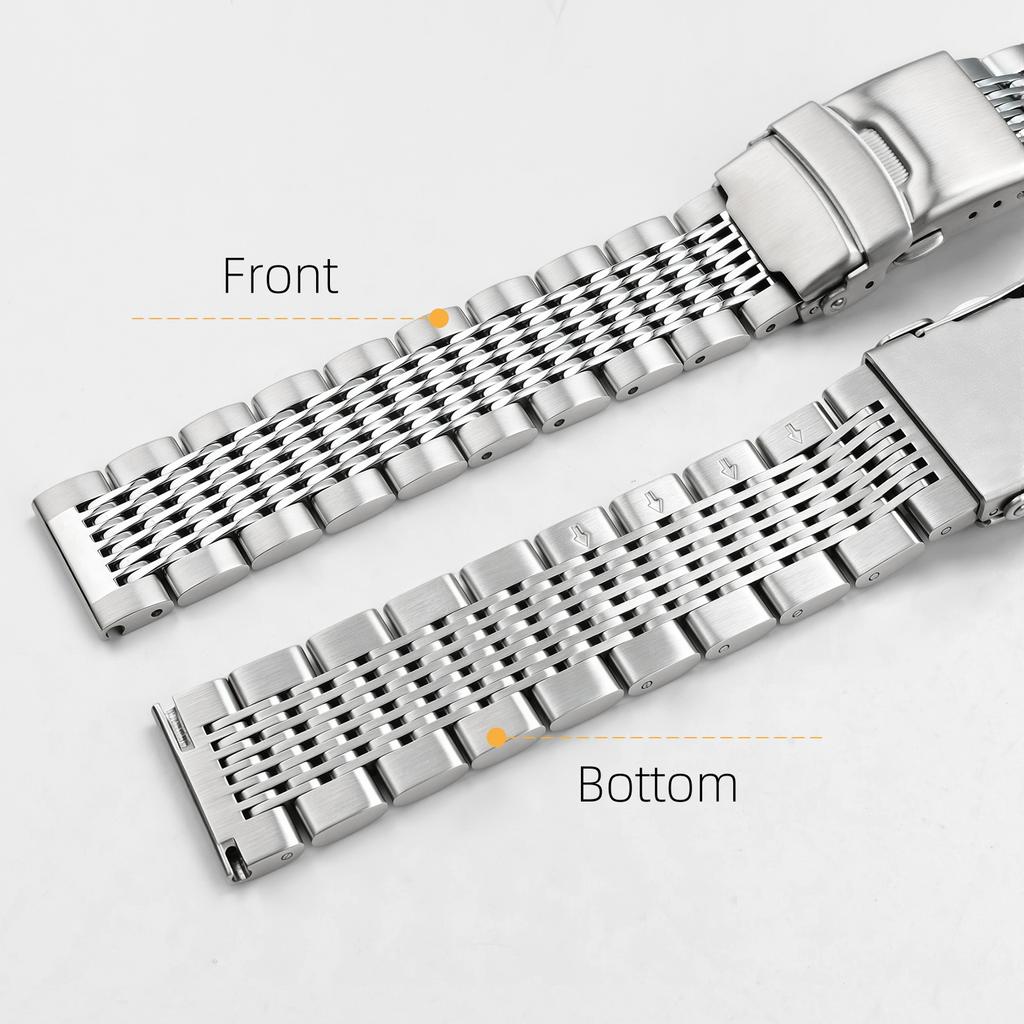 18/20/22/24mm Universal Stainless Steel Strap for Omega Seiko Quick Release Watchband for Samsung Huawei Gt5 Men Women Bracelet