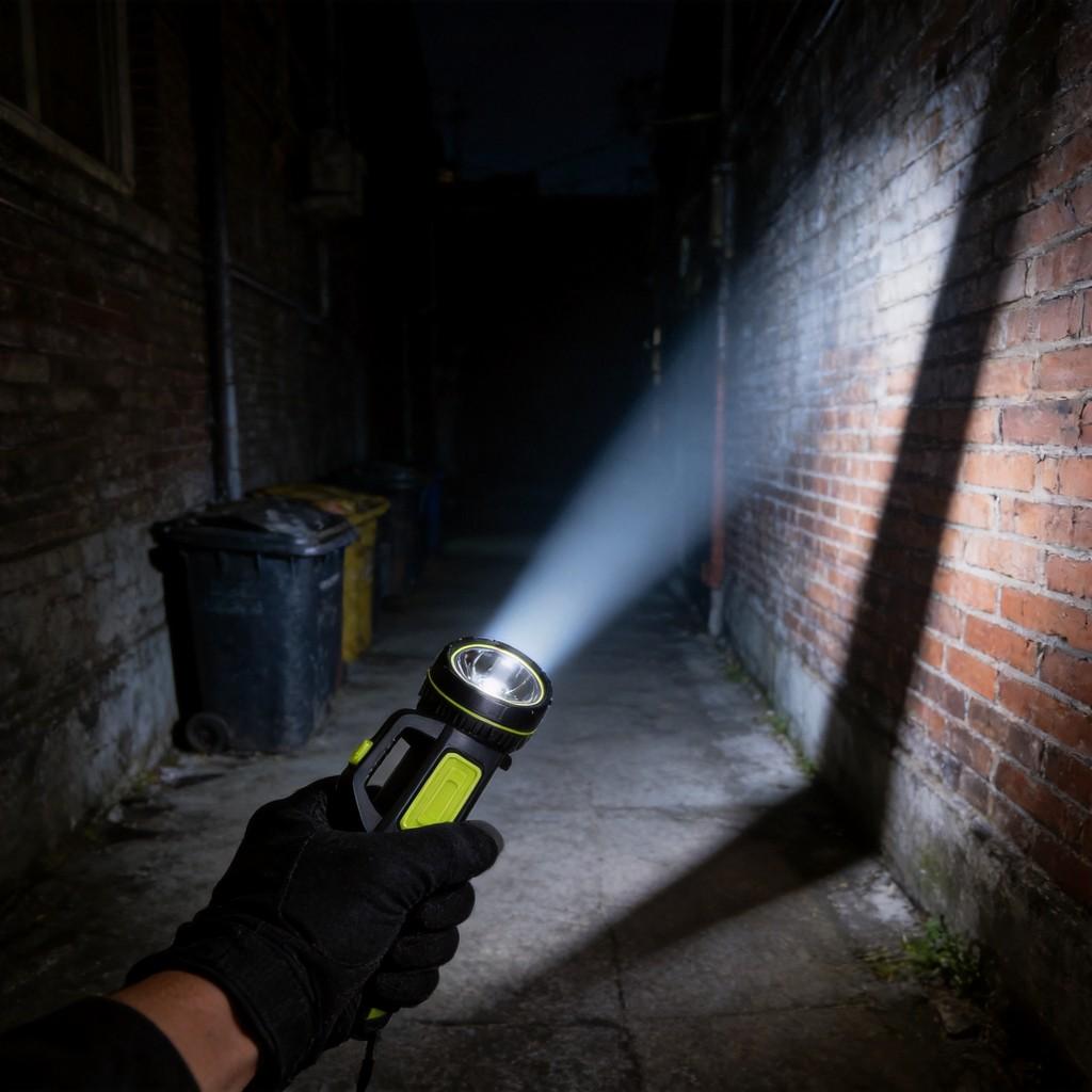 Portable Led Flashlight With Rechargeable Battery For Camping And Outdoor Adventures
