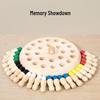 Colorful Wooden Memory & Checkers Game for Logical Thinking and Parent-Child Interaction
