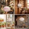 Soft Color Door Number Plate Welcome Sign for Front Door, Entrance Plate, Pastoral Rustic House Wooden Hanging Plaque Home Outdoor Wall Decor Textured