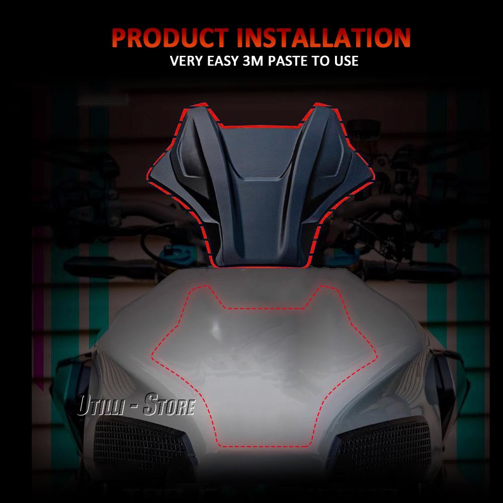 New Motorcycle Accessories Black For HONDA CBR650R CBR 650R CB650R CB 650 R Fuel Tank Pads Middle Stickers Protector Decal