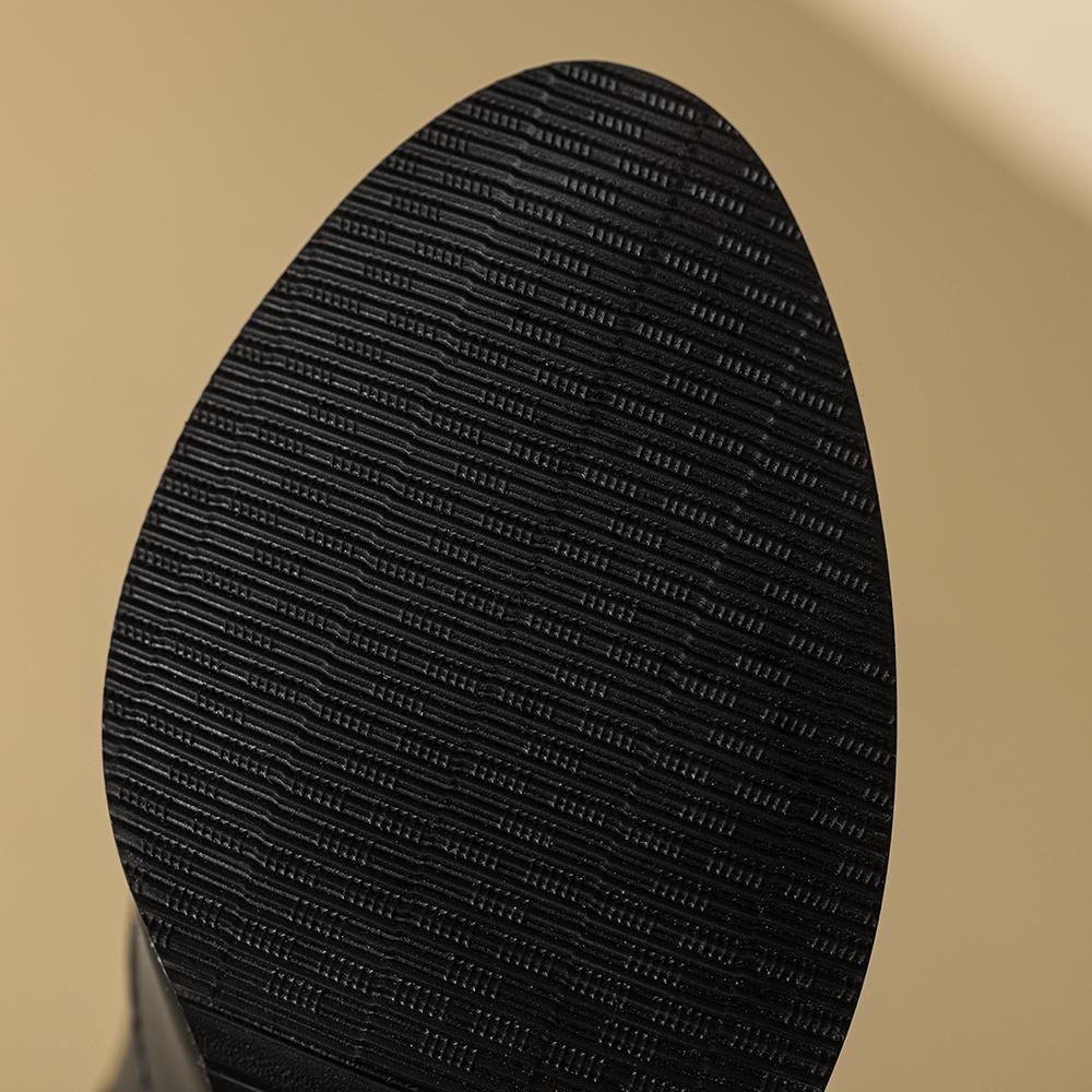 Nové Zimní Sladké Černé Bílé Dámské Kozačky po Koleno Sexy Čtvercové Vysoké Podpatky Dámské Jezdecké Boty Plus Malé Velké Velikosti