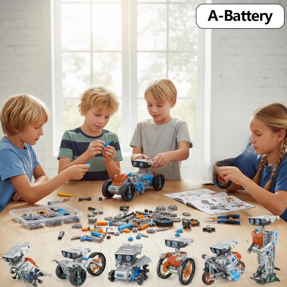 12-in-1 STEM Roboter Bausatz Spielzeug DIY Ingenieurwesen Konstruktionsset Pädagogisches Wissenschaftsexperiment Geschenk für Kinder Jugendliche