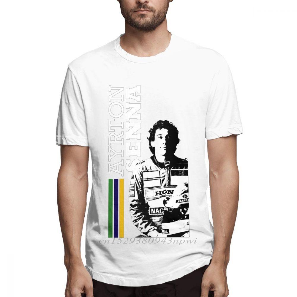 Car Fans Ayrton Senna T Shirt For Unisex 2020 New Arrival Unisex Quality Short Sleeve Cotton Xs3xl Tshirt Slim Fit Streetwear