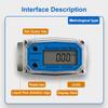 Electronic Turbine Flowmeter High-precision LCD Digital Display for Detecting Diesel Fuel Oil Kerosene Methanol Water