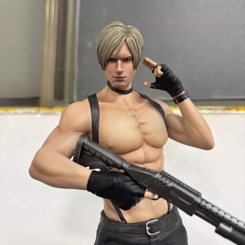 32cm Leon S Kennedy Third Generation Gk Statue Painted Game Figure Collectible Model Desktop Decoration Gift For Game Fans