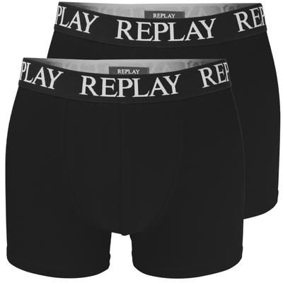 Black Men's Logo Boxer Shorts Set of 2