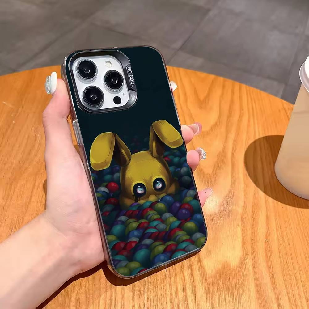 Five Nights At F-Freddys Fnaf Phone Case For iPhone 17,16,15,14,13,12,11 Plus,Pro Max,XS,Colored Silver Plated Inside Cover