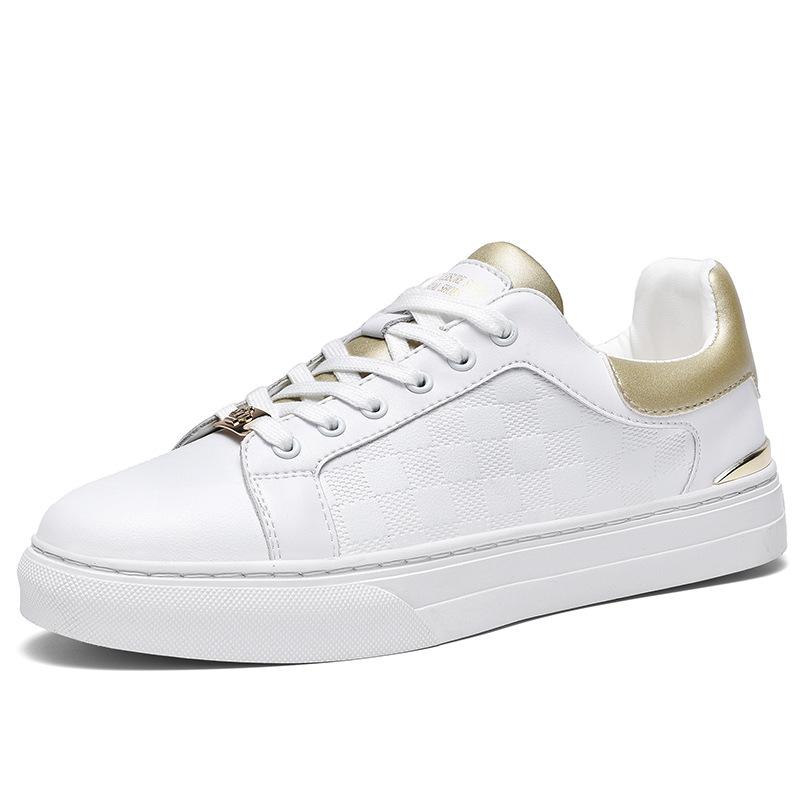 

Leather breathable men s shoes spring and summer 2025 new little white tide shoes thin trend versatile casual Korean version board shoes 44