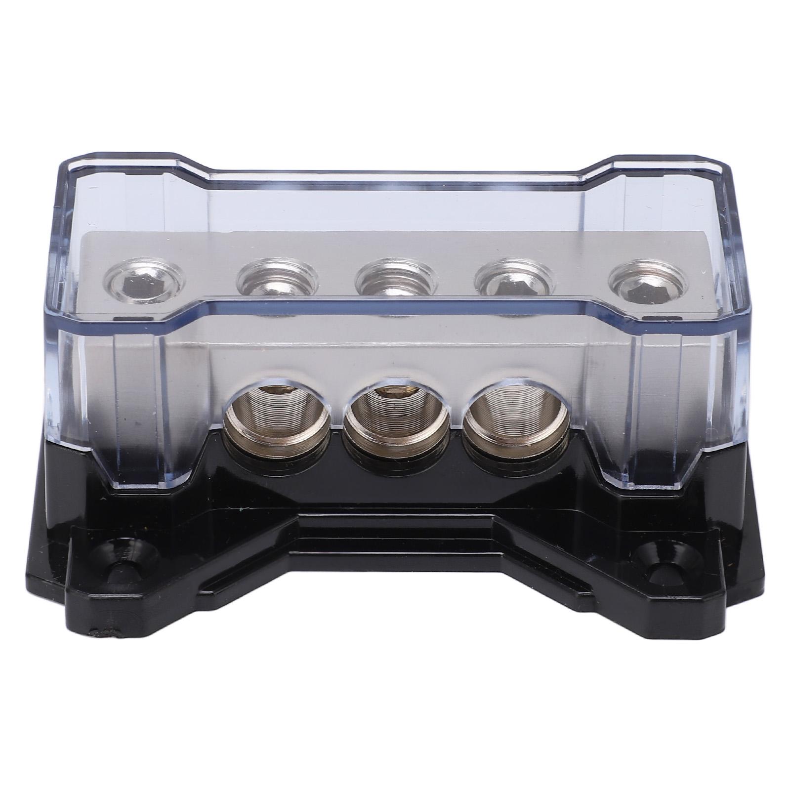 

Блок распределения питания 0GA вход 4GA выход цинковый сплав хромированный универсальный для автомобильной аудиосистемы