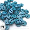 4mm Dual-Eye Plastic Buckle with Edge Button for DIY Felt Doll Accessory