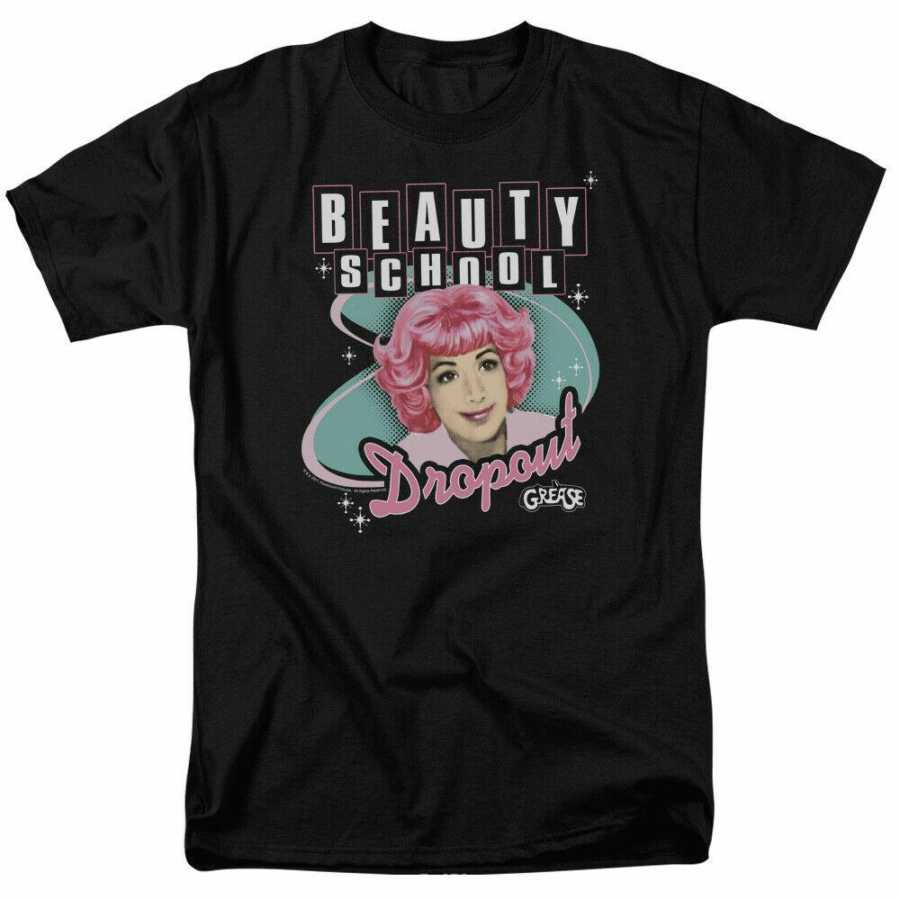 

26 Grease Beauty School Dropout T Shirt Licensed Musical Romance Movie Retro Black Unisex T-Shirt M