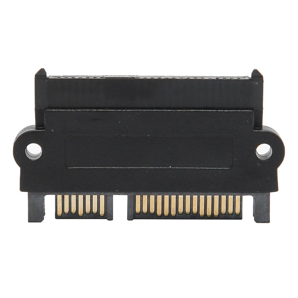 Adapter SAS to SATA Port Hard Drive to Mainboard 15PIN Converter SFF8482 Black Plastic Shell(ShootThrough(10310) )