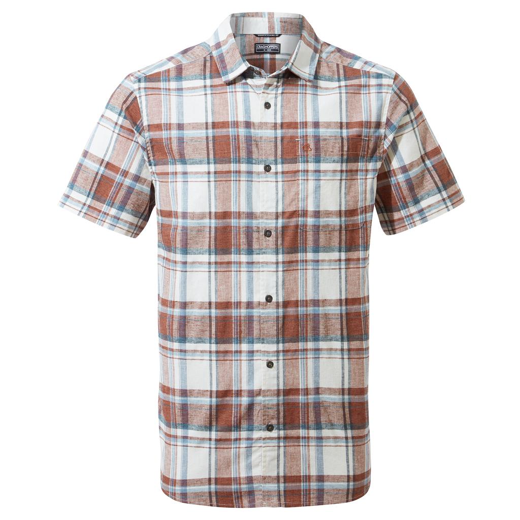 Craghoppers Mens Hila Checked Short-Sleeved Shirt