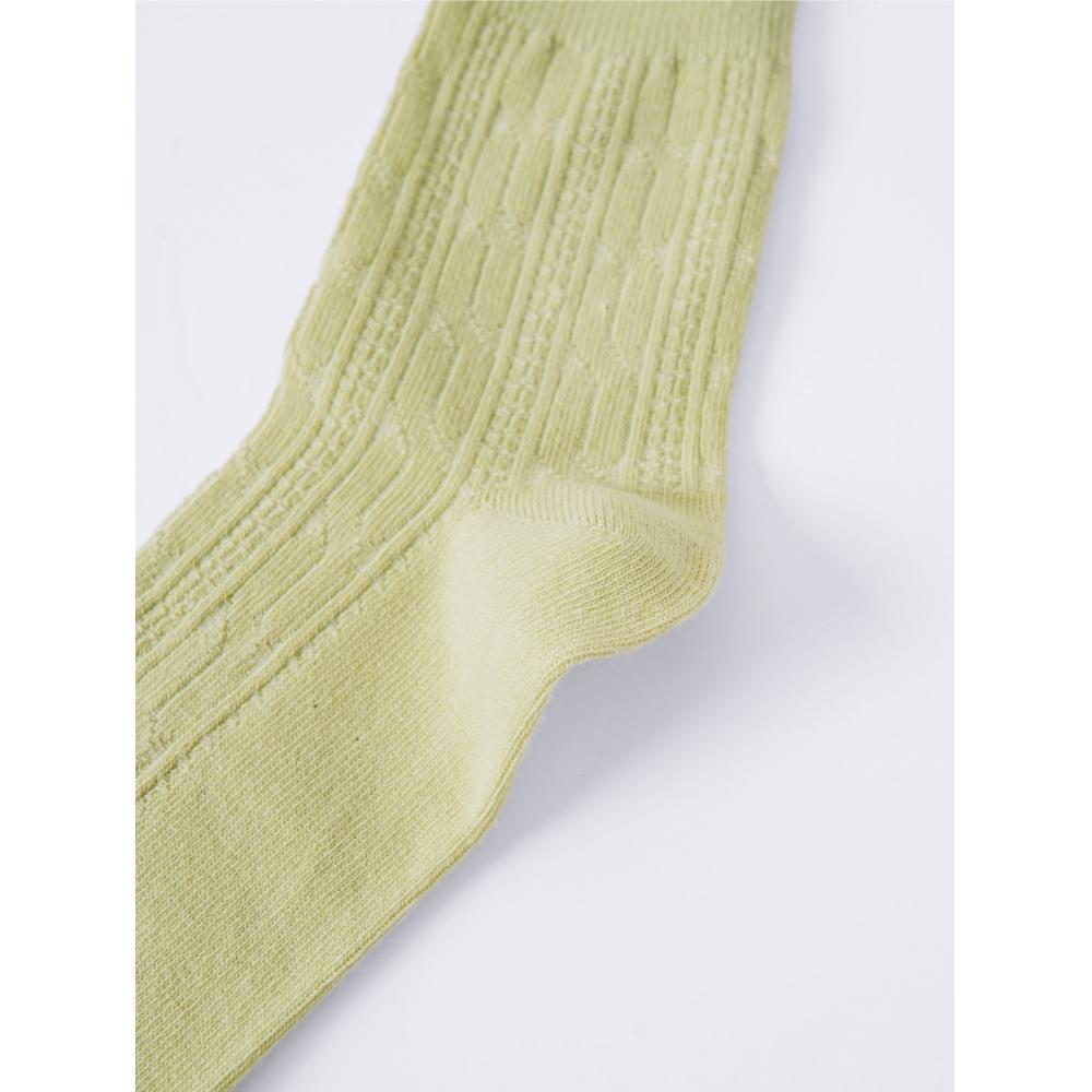 DaiSo Women S Point Mid Calf SockS Green