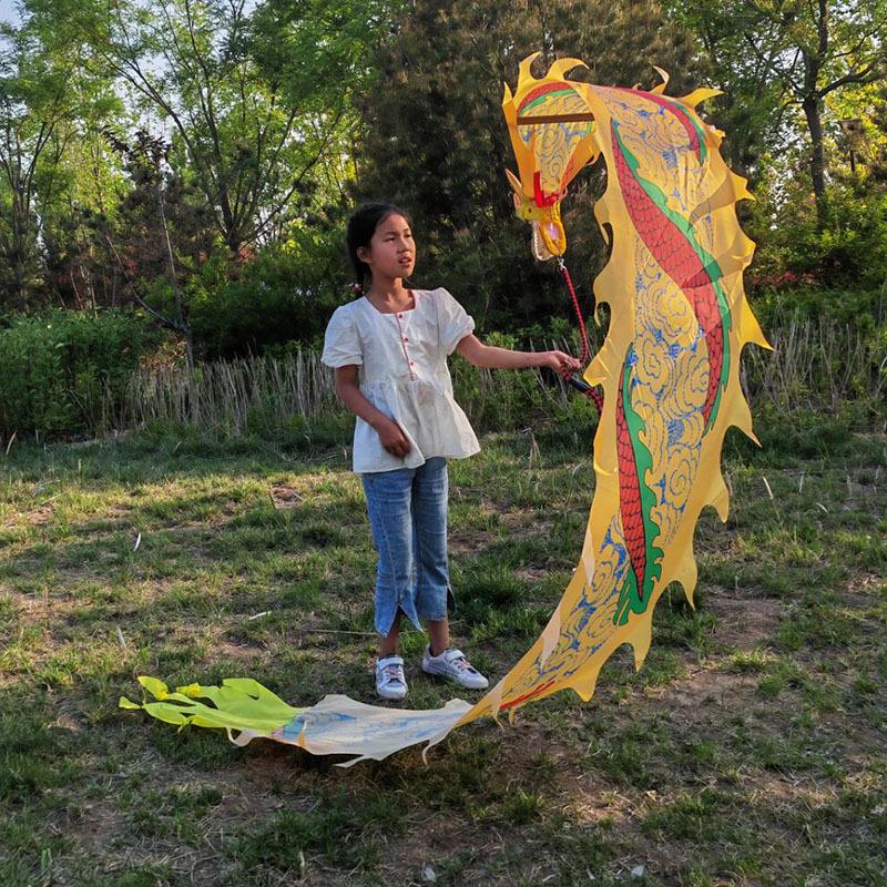 Colorful Children's Fitness Dance Ribbons - Outdoor Dragon Swing for Fun