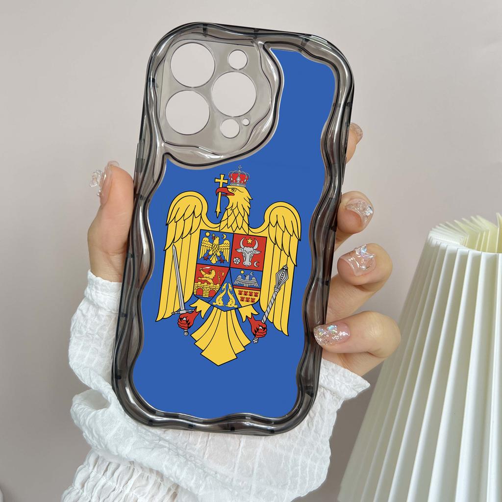 Ae94 Republic of Moldova Flag Protective Phone Cases for Apple iPhone 16 15 14 13 Pro Max 11 12 mini XR 7 8 6s Plus XS Max SE Wave TPU Back Cover