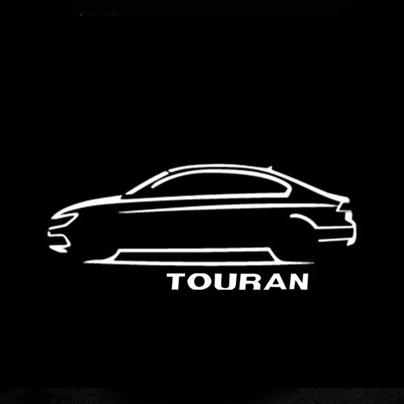 WHAQY1 2Pcs LED Car Door Logo Welcome Ghost Shadow Projector Light for VW Volkswagen Touran 2016-2018 Courtesy Lamp Decor Accessories