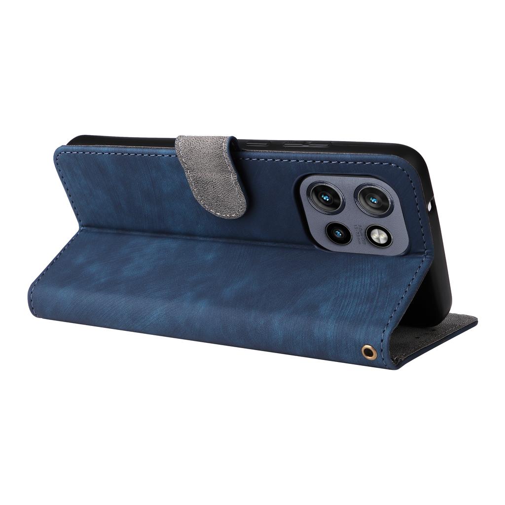 For Motorola Thinkphone 25 5G/Edge 50 Neo 5G/Moto S50 5G Wallet Case RFID Blocking PU Leather Cover Stand View